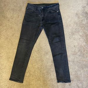 black american eagle slim jeans